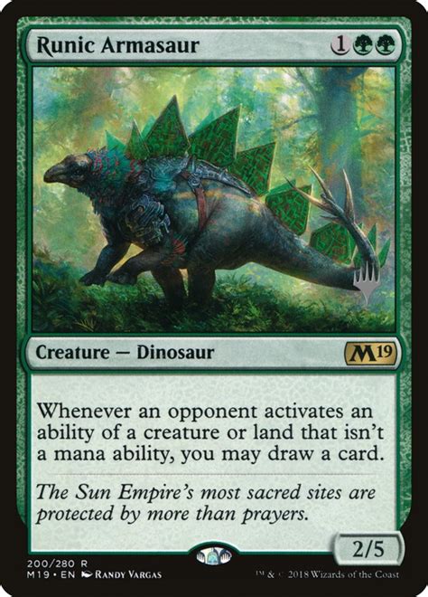 Runic Armasaur (Core Set 2019) .